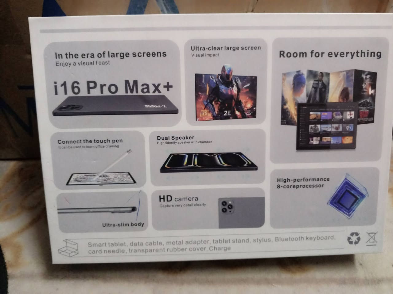 ا
TAB16برو ماكس/ذاكره واحد تيره/بطريه 5k/يدعم التصال الفيفجي/وملاحقاته كيبورد/ماوس/وحفضه شفافه/وشحن سريع تيبسي/

توصل خاص ❤او عله هذه الرقم ***********
