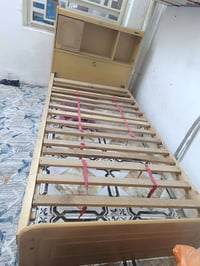 سرير حديد • يتحمل ١٠٠كج • خشب روسي