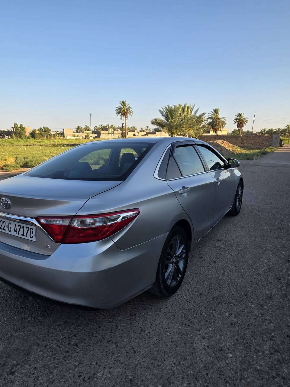 السلام عليكم
كامري 2016 Le
محرك 2500vvt
تدفئة و تبريد و كير كله شرط
المحرك ينقص دهن
بدون تبخير و لا دخان و ترايك لل اربيل
زوج تايرات جديد
ضررها امريكا سرقة
و هنا بالعراق صفحة جهة السايق 
بدون دواخل و تكم و لغد جهة السايق بي ضرر
السيارة مكفولة من اي عيب شرعي
و السيارة بأسمنا و تحويل مباشر
و الهزة مالتها بعدها ما منتهية
مكانها بغداد التاجي
السعر ١٢٠ و بيهه مجال قليل
***********

