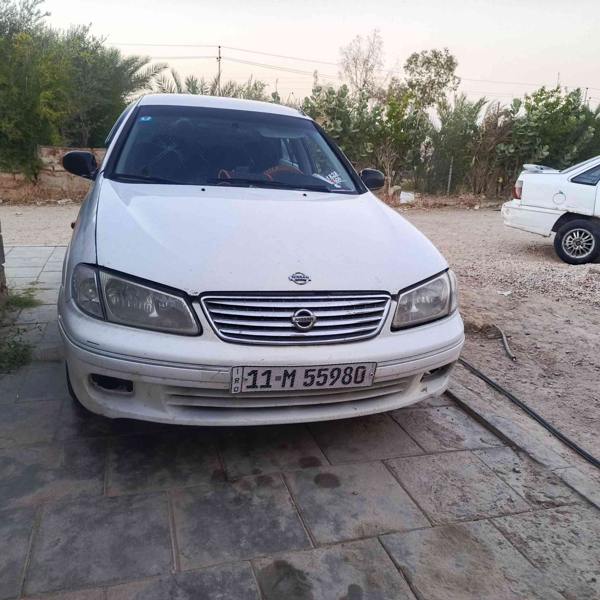السلام عليكم نيسان سني 2002  محرك 1800 اسود تبريد  منظومه جديده شغال كهربائيات كله شغال  سنتر لوك  سنويه الى2028 صاحبها موجود تحويل رقم جديد كانت صفره مصبوغه ابيض عام  تايرات جدد  دبلات جدد جاهزه من كلشي تشغل وتمشي سعر65وبيها مجال بسيط رقم ***********
