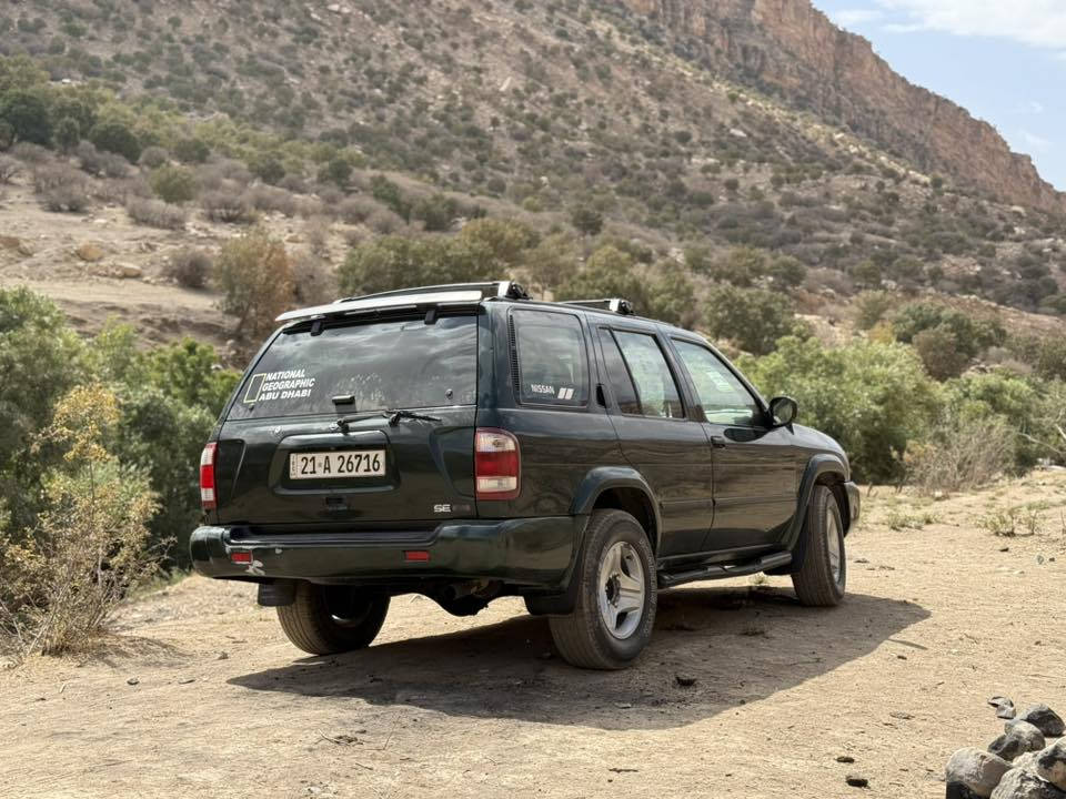 نيسان باثفندر 2001 SE خليجي 
محرك 3500  V6
بدون صبغ بدون ضربة فقط جراد البنيد و القمارة 
شرط گير و محرك بدون صرف و بخار 
تبريد تدفئة شغال 
 سنوية بأسمي لحد 2028 شرط تحويل و غرامة 
السعر 85 $ و بيها مجال 
مكاني كركوك 
***********
