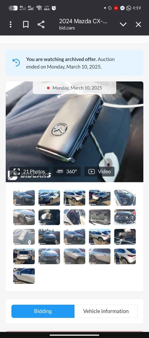 للبيع مازدا cx30 أعلى فئة ( البرميوم) موديل  2024 دخول جديد 
الضرر : صبغ بالباب ع كد شبر أثر شخط + بارد بالباب الخلفي أثر رصعه 
المواصفات : فول مواصفات ١/١ ياباني
رادارات ٣٦٠ أمامي خلفي جوانب ، مانع اصتدام، مانع انزلاق، تحديد مسار ٫ قيادة ذاتيه، داتا شو لعرض السرعة والخرائط والإشارات المرورية على الزجاج الأمامي للسائق، قفل للابواب ذاتي عند ابتعاد السائق عن السياره وفتح اوتماتيكي عند اقتراب السائق، متحكم اوتماتيكي باتجاه المصابيح حسب السياره المقابله، متحكم اوتماتيكي بالماسحات عند تحسس المطر، فتحة سقف، نقاط عمياء بالمري، هيتر بالمري، بصمات بالباب، كشنات جلد، ميموري حفظ هيئة الكشن المناسبه، كشنات مدفئة، تبريد تدفئة فول، حساس عمر زيت المحرك، حساس ضغط الإطارات، حساس حراره الزيت، قياس مسافه الرحلة عدد كيلومتر + نسبه صرف البانزين وبعد مواصفات 
@@ مرقمه سليمانيه جديد سنويه جديده 
السعر 177 $
للاتصال ‏‪***********‬‏ بغداد, العراق
