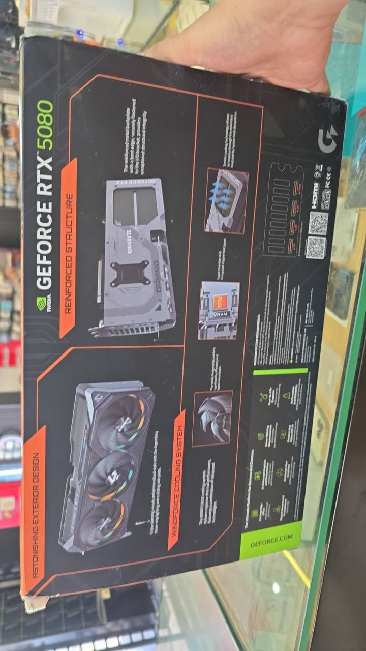 كرت شاشة RTX 5080 GIGABYTE GAMING OC مستعمل نضيف كل عالفحص بعده داخل الضمان
1،950،000 وبيه مجال بسيط مكاني بغداد تقاطع صليخ مجاور العيادة الشعبية 
***********
