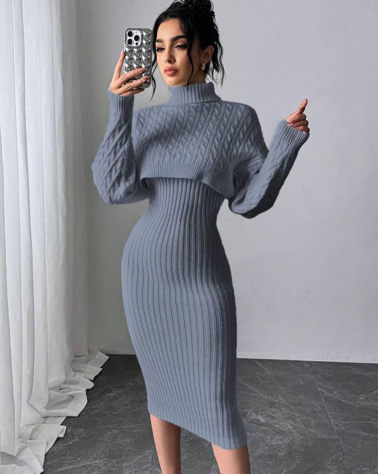 فستان تريكو 

قطعتين 

كنزة مع فستان

خيط اجنبي 
تقيل ومكفول 

قياس واحد 

بتلبس ل 44

سيري 5 قطع

السعر الف ‼️‼️‼️‼️‼️


**إذا كنت صاحب هذا الإعلان وتريد حذفه لأي سبب، رجاءا أرسل رسالة إلى الدعم الفني**