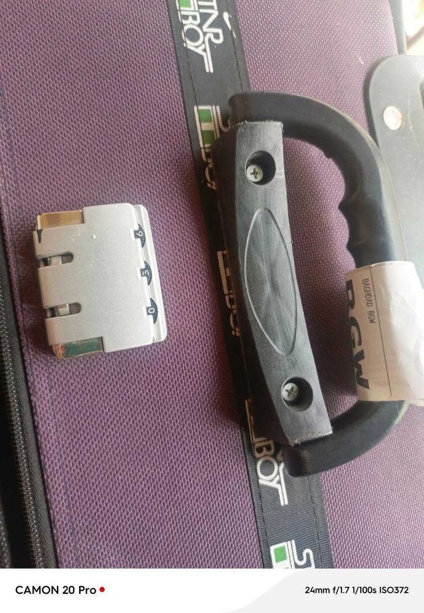 جنطة سفر جبيرة فقط دايراتها ماكو ب٥ الاف النجف, العراق


**إذا كنت صاحب هذا الإعلان وتريد حذفه لأي سبب، رجاءا أرسل رسالة إلى الدعم الفني**