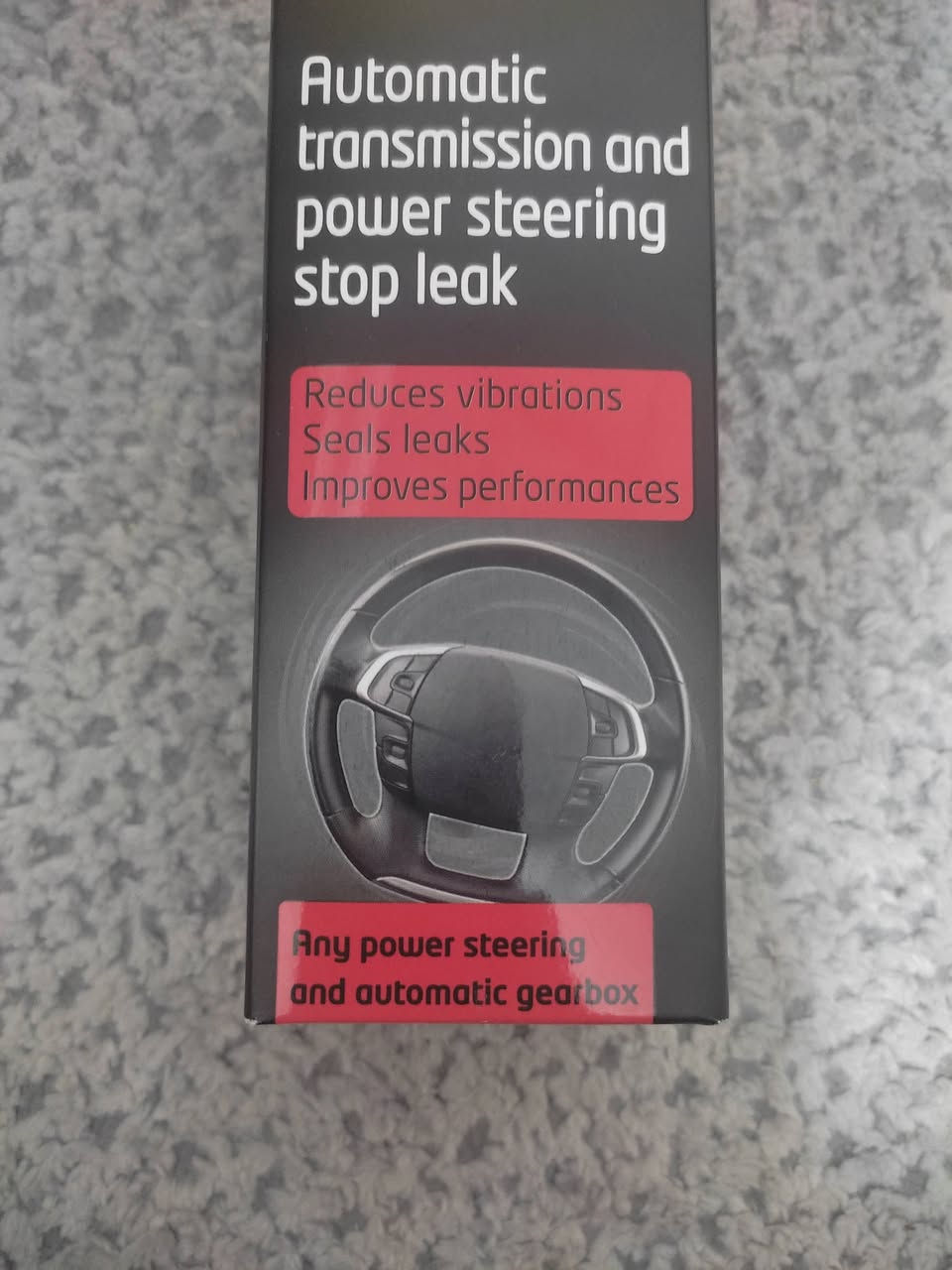 عندك بداية نضوح. أو نضوح بسيط . بمنظومة البور استيرن أو الگير 

مو بس هذا. يحسن أداء الزيت البور أو الكير. ويقلل الاهتزاز والضوضاء 

الحل عند بيجو عراق 
منتج اوربي ... انسى النضوح 
يوجد توصيل لجميع المحافظات ***********
