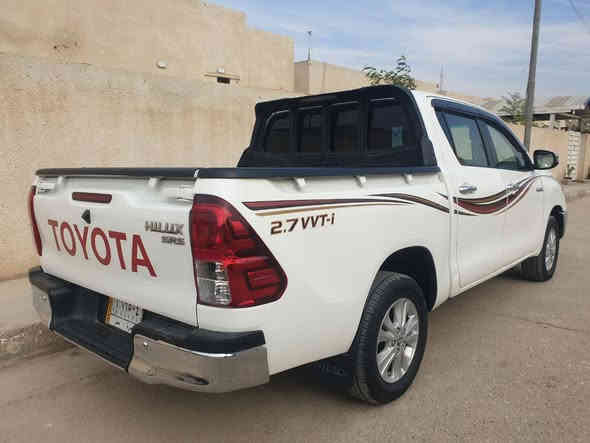 تويوتا هايلوكس 2019 ساس
كفاله عامه رقم بصرة 
تحويل ثاني يوم
ماشيه 175 ألف 
جاهزه من كُل شي 
حداديه + تخم تاير + تبريد + دوشمه 
السعر 245 وبيها مجال قليل 
المو شراي لا يتصل رجاءٍا 
المكان الناصريه الشطرة 
***********
