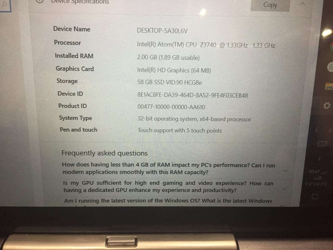 للبيع ب 75 الف
تابلت لمس منفصل من شركة أروز اليابانية ذاكرة ٦٤ رام 4


**إذا كنت صاحب هذا الإعلان وتريد حذفه لأي سبب، رجاءا أرسل رسالة إلى الدعم الفني**
