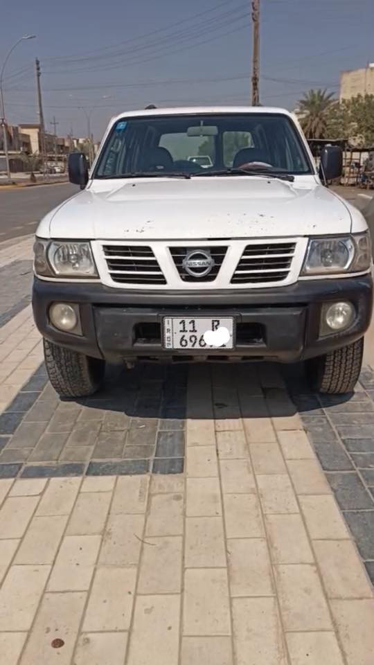 نيسان باترول 2002  بأسمي  ثاني يوم تحويل
. السيارة گير ومحرك حيل نظيفات لاصرف 
ولا تبخير بلادية مابيهان صبغ عدا الچاملغ  الخلفي صبغ قليل  .. رقم انگليزي  السيارة موجودة في بغداد 
*********** 
 رجاء ًبس الشراي يتصل
