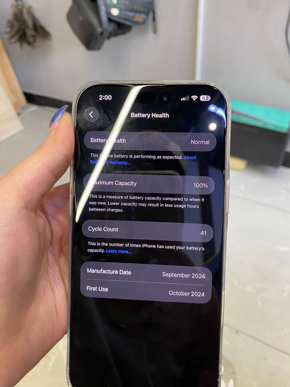 ايفون 16 برو ماكس ذاكرة 512 بطارية 100 مشحون 41 مرة الجهاز شرق اوسط ونضيف كلش السعر مليون550 او مراوس مع ايفون17 برو ماكس نيلي او ابيض


**إذا كنت صاحب هذا الإعلان وتريد حذفه لأي سبب، رجاءا أرسل رسالة إلى الدعم الفني**