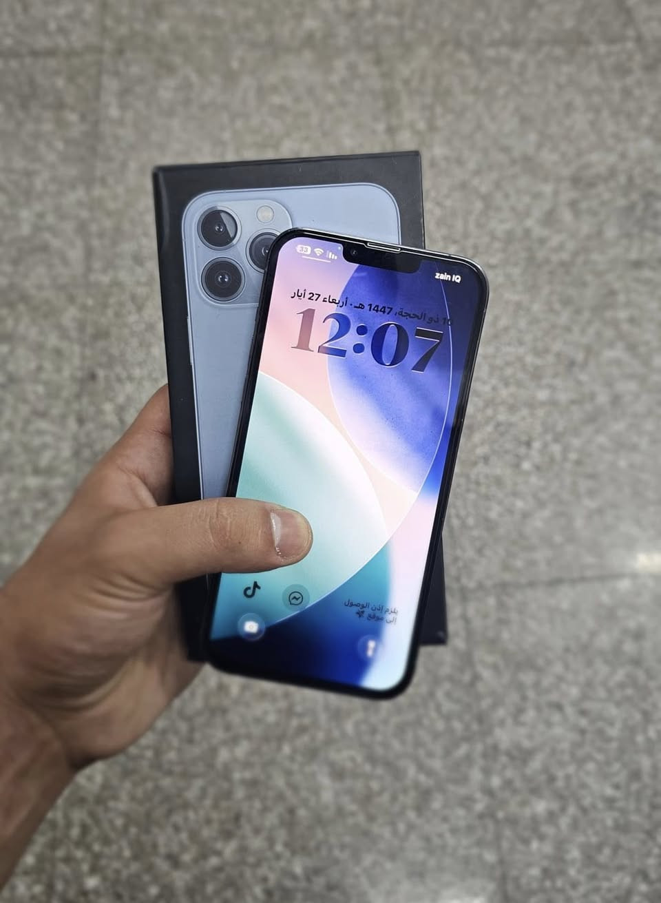 iPhone 13 Pro Max — للبيع الوحش الكاسر 🔥
256GB

🔹 اللون البحري الخرافي
🔹 نسخة الشرق الأوسط
🔹 فخامة وأداء نار
🔹 تصوير أسطوري
🔹 أقوى تجربة ألعاب وسلاسة
🔹 بطارية تخدمك طول اليوم
🔹 Face ID شغال 100%
🔹 الجهاز شغال فل بدون أي ملاحظات
🔹 تم تبديل الشاشة فقط
🔹 كل الوظائف شغالة توب
🔹 استعمال مرتب وسلس

📦 مع كارتون الجهاز والشاحن

📱 السعة: 256GB
🔋 البطارية: 78%
💰 السعر:  500


**إذا كنت صاحب هذا الإعلان وتريد حذفه لأي سبب، رجاءا أرسل رسالة إلى الدعم الفني**