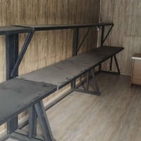 ميز حسابات جديد الطول 6 أمتار تفصال من أرقى المواصفات ومصبوغ وكامل الع...