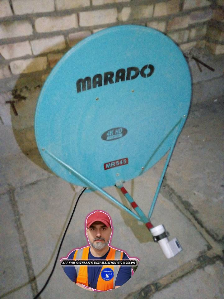 (#رحم #الله #امرأ #عمل #عملا #صالحا #فأتقنه)🧿
💥 تم تنصيب طبق أرضي نوع MARADO/ نيل سات
💥الاولمبي / Strong مدخلين ... تشغيل واحد 
💥الاشارة/ 93%
💥الموقع / جسر ديالى ... العريفية 
........................
📡 خدمات تنصيب وصيانة الستلايت 📡
..........................................................
نقدّم لكم تنصيب ستلايت بجميع الأحجام والأشكال
✔️ دقة عالية في توجيه الطبق
✔️ استقبال جميع الأقمار بجودة ممتازة
✔️ صيانة وفحص الإشارة
✔️ تبديل LNB وأسلاك أصلية
✔️ سرعة في الإنجاز وأسعار مناسبة
..............................................
(نخدم المنازل ، المحلات )
📺 وضوح عالي – إشارة ثابتة – عمل مضمون
📞 للتواصل والحجز : (***********)
