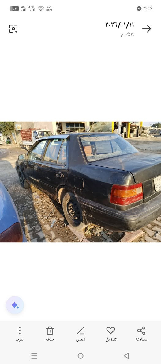 للبيع #
سيارة اكسلة للبيع رقم ديالى سنوية صاقطة بل2025 بيها باركود بانزين كير عادي السعر 17 وبيها مجال مكان السيارة جلولاء الاتصال بالرقم 
***********
