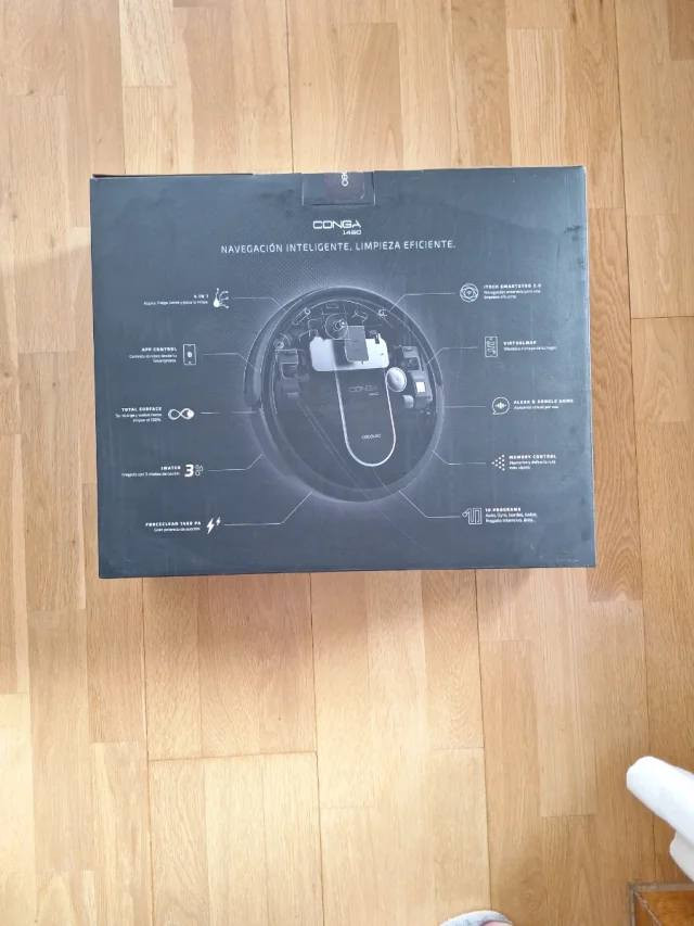 بالصورة هو: Cecotec Conga 1490 Impulse
مواصفاته الأساسية:
4 في 1:
كنس + مسح + شفط + فرك الأرضية
قوة شفط: حوالي 1400 باسكال
بطارية: ليثيوم أيون
تعمل حتى 120 دقيقة تقريباً
مساحة تنظيف: حتى 120 م²
نظام الملاحة: عشوائي ذكي (لا يوجد ليزر)
التحكم:
عبر الأزرار أو تطبيق الهاتف (WiFi + App)
خزانين:
خزان غبار
خزان ماء للمسح
فلتر HEPA لالتقاط الغبار الدقيق
أوضاع تنظيف متعددة:
تلقائي
حواف
بقعة
غرفة واحدة
يدعم المساعدات الصوتية:
Google Assistant و Alexa
شحن تلقائي عند انتهاء البطارية
مميزاته:
سعر اقتصادي
مناسب للشقق الصغيرة والمتوسطة
ينظف ويمسح بنفس الوقت
تحكم من الهاتف
#سعر125الف


**إذا كنت صاحب هذا الإعلان وتريد حذفه لأي سبب، رجاءا أرسل رسالة إلى الدعم الفني**