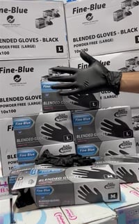 نوفر لكم كفوف اسود كوالتي عالي  GLOVES BLACK  بدون باودر  بقياس ميديم ...