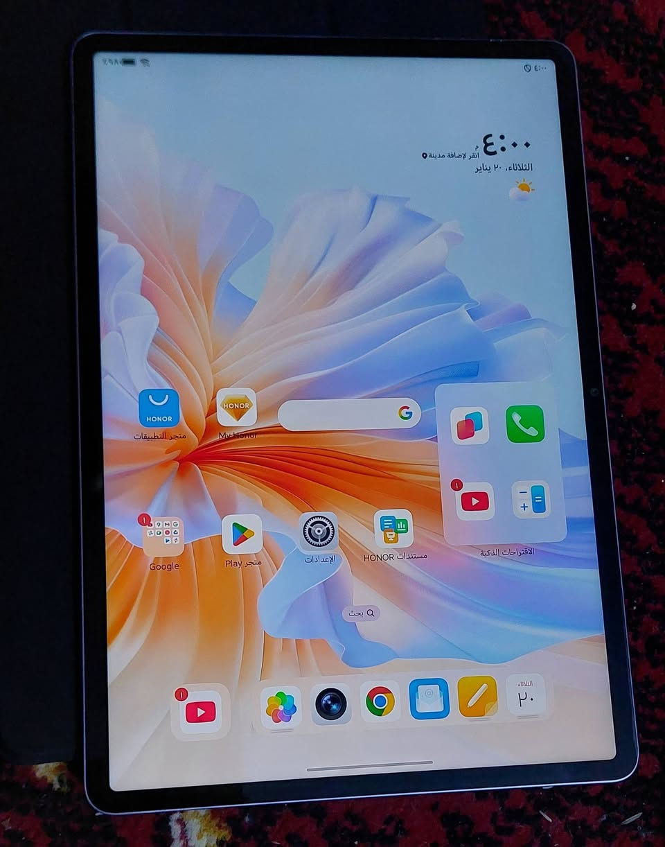 السلام عليكم تاب هونر V9 جديد شخط مابي ذاكره ٥١٢ حجم الشاشه ١١ ونص البطاريه ١٠١٠٠ ملي ابير شحنه الوحده تكفيك ٣ ايام بدون ملحقات سعر ٤٥٠ وبي مجال مكاني بغداد حي العامل ***********
