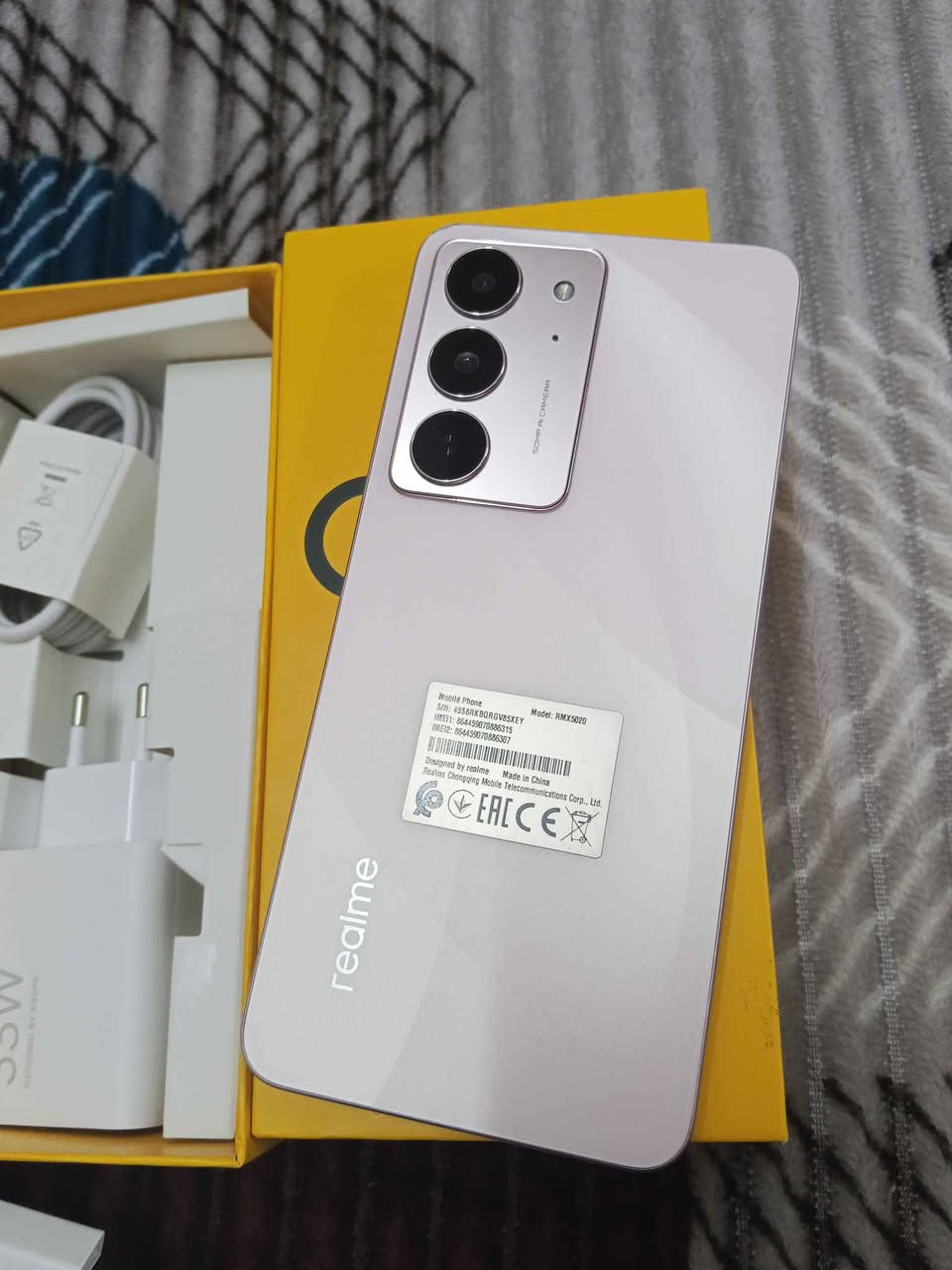 ريلمي سي 75X

ضد الكسر مقاوم للماء مليار 69 اي بي

جديد كلش 

كامل غراضه 

ذاكره 256 رام 16

شاشه اوملد 

بطاريه 5310 

دبل سبيكر

كامل النجف, العراق


**إذا كنت صاحب هذا الإعلان وتريد حذفه لأي سبب، رجاءا أرسل رسالة إلى الدعم الفني**