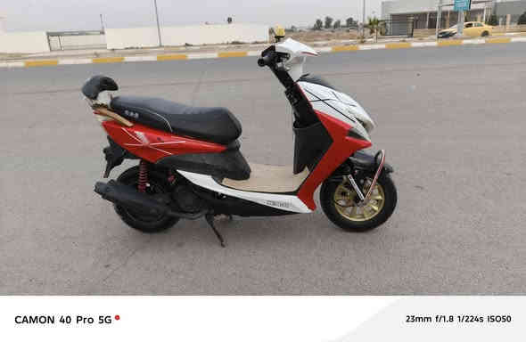 سلام عليكم ماكس بومه 120 كهربائيات شغال كامل سلف شغال نكره سلف بكل وقت اشاير شغال لايت عالي ناصي بك لايت كامل شغال محرك ما بيه أي عيب ناعم شلعه ومعدل شرط الفحص دراجه نضيفه ما متعوبه 
سعر 400بيه مجال 
***********
