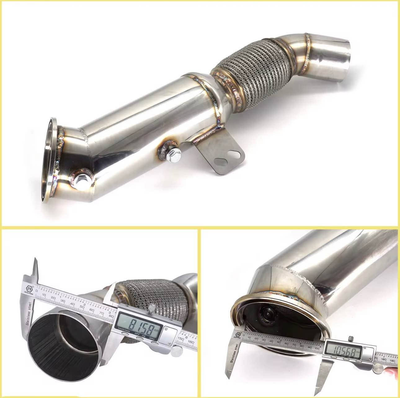 downpipe B58 Bmw    

B58 Downpipe for BMW M140i M240i 340i 440i 540i 740i
XDrive F20 F22 F23 F30 F31 F32 Toyota Supra A90 A91 Engine

inch 4.5
براندی RIAYOOE 🔥🔥
مۆدیل PR-D004🔥🔥
حجم🔥
    Turbo Outlet: 4.5 inch (114.3 mm)
* Main Pipe / Outlet: 3.5 inch (89 mm)
* Total Length: 66 cm

لوکە بەکار نەهاتوە
بل باکت

سعر $220
سلیمانی 
*********** السليمانية, العراق

