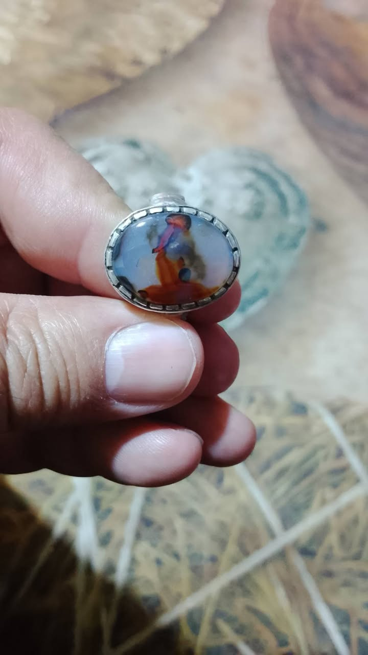 متاح خاتم يماني شجري مصور طبيعي قديم مكاني بغداد الحريه ***********
