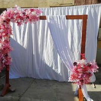 للبيع استاند خلفي حديد + قماش برده استاند مربع خشب صاج ورد قياس مترين ...