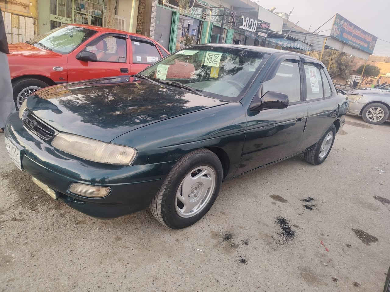 يالله سلام عليكم كيه سيفيه موديل 96سياره مصبوغه جمالي فقط صدر جديد محرك جديد محرك مسكر 1800سياره متعوب عليه كير عادي جديد تخم تاير سياره والله مال جنيه سعر 30قفل مكان هيت حي البكر رقم هاتف  ***********
