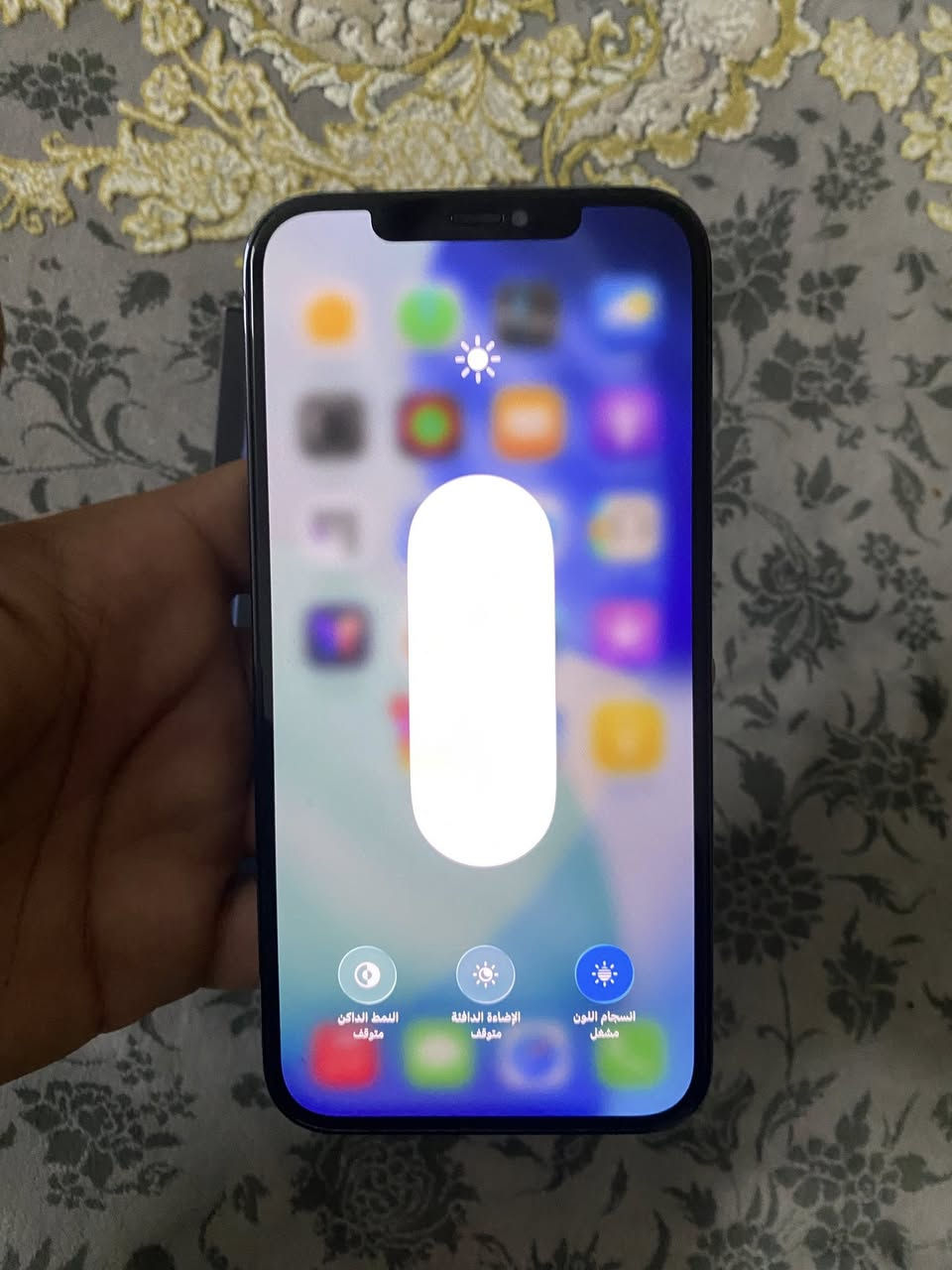 ايفون ١٢ برو ماكس ذاكره ٢٥٦  🔋75% جهاز شرق اوسط نضافه99% غراضه كامله اي شخط بلجهاز ماكو اخوان  ما مبدل بي شي ابد ولا مفتوح تفحص حاسبه  غراضه كامله شاحنه اصليه وكارتون  سعر ٤٥٠  تواصل واتس اب   ***********
