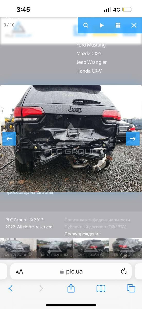 جيب بلاك توب موديل 2020 ( المحرك قايم )
مواصفات 
كاميرا ، حساسات خلفي ، توقف ذاتي ، كشنات تدفئة ، ستيرن تدفئة ، اشارة عمياء ، 
الحادث:
باب خلفي ودعامية مبدلة نفس اللون 
بدون ايرباك بلاضافة الى بارد بسيط
السعر :
20,000$ ( دفترين)
***********
