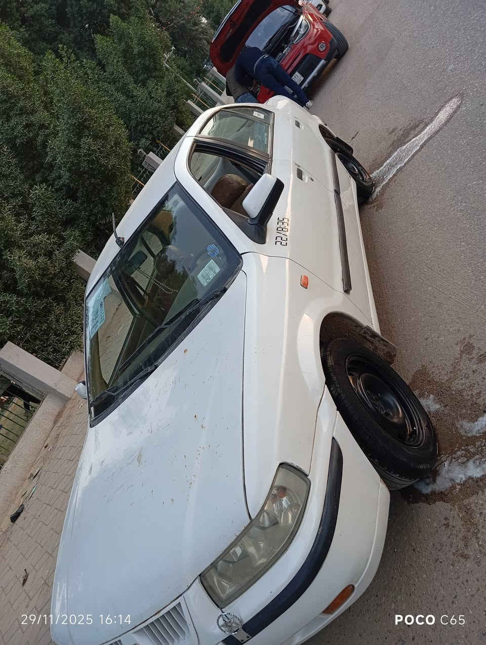 سلام عليكم سمند للبيع او مراوس موديل 10سنويه ل27كير محرك حداديه تخم تاير مكاني ديوانيه شرط مداور***********
