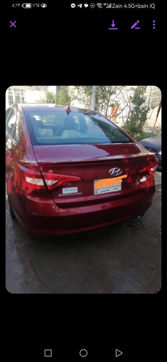 السلام عليكم السيارة... سوناتا موديل ١٦ بغداد سنوية ٢٨ مواصفات  محرك وكير ضمان تايرات جدد كامرة دوارة شاشة كبيرة سيارة بيها قطع صبغ ***********
السعر ١٢٠
المكان ديالى الخالص
