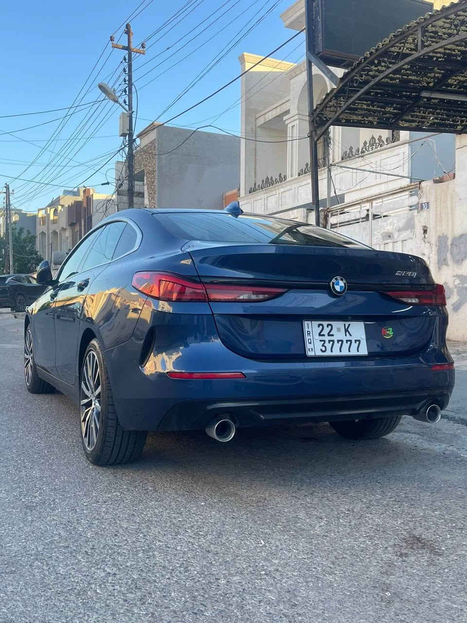 Bmw 2022 بێ سبوغ
حەجم 228i
فوول فوول مواسفات پانۆڕاما ناو سپی هەر چوار لا ڕادار
46هەزار ڕۆیشتیە
هێچ لیدران و شتی. نیە
ناو سپی 
چوار مۆدی لێخوڕین
ڕەنگ نیلی تۆخ
چوار تایەی نوێ 
سەیارەکە زۆر زۆر نوێیە
*********** أربيل, العراق
