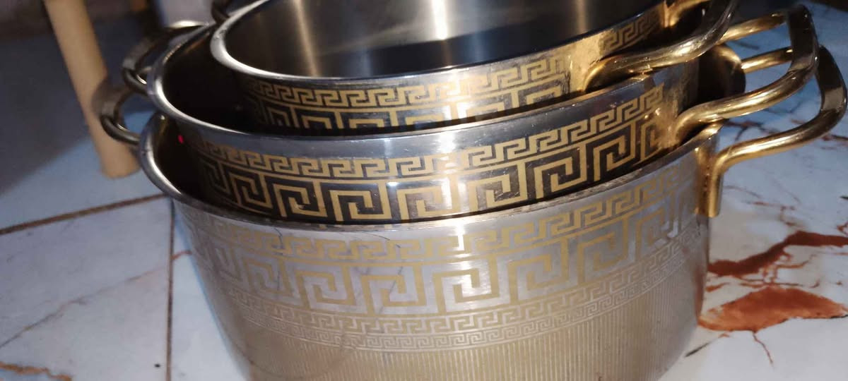 سيت اربع كدور ستيل ثكيل ماركه فيزراج الاصلي مذهب مستخدم نضيف 90 الف بيهن مجال قليل 
ابي الخصيب محيله الشارع الوسط مقابل مضيف العوينات البصرة, العراق


**إذا كنت صاحب هذا الإعلان وتريد حذفه لأي سبب، رجاءا أرسل رسالة إلى الدعم الفني**