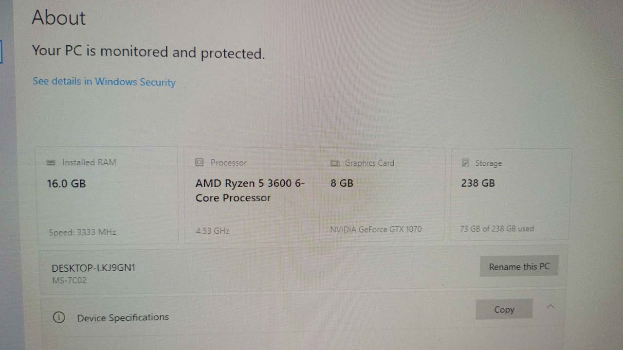 R5 3600 
Ram 16 3200
Gtx1070 g8
P600
b450 msi tomahawk
Ssd256
شاشه حجم 26  كيكه بايت 
دقه 1080 هرتز 165 
سعر كامل 650
مكان ناصريه ناصرية, ذي قار


**إذا كنت صاحب هذا الإعلان وتريد حذفه لأي سبب، رجاءا أرسل رسالة إلى الدعم الفني**