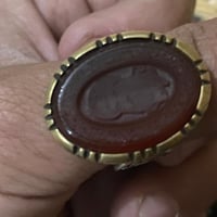 عقيق يماني • فضة 925 • منقوش آية الكرسي