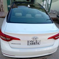 للبيع سوناتا 2016 ابيض صدفي شرط المحرك  والكير  والتبريد  والتدفئة وال...