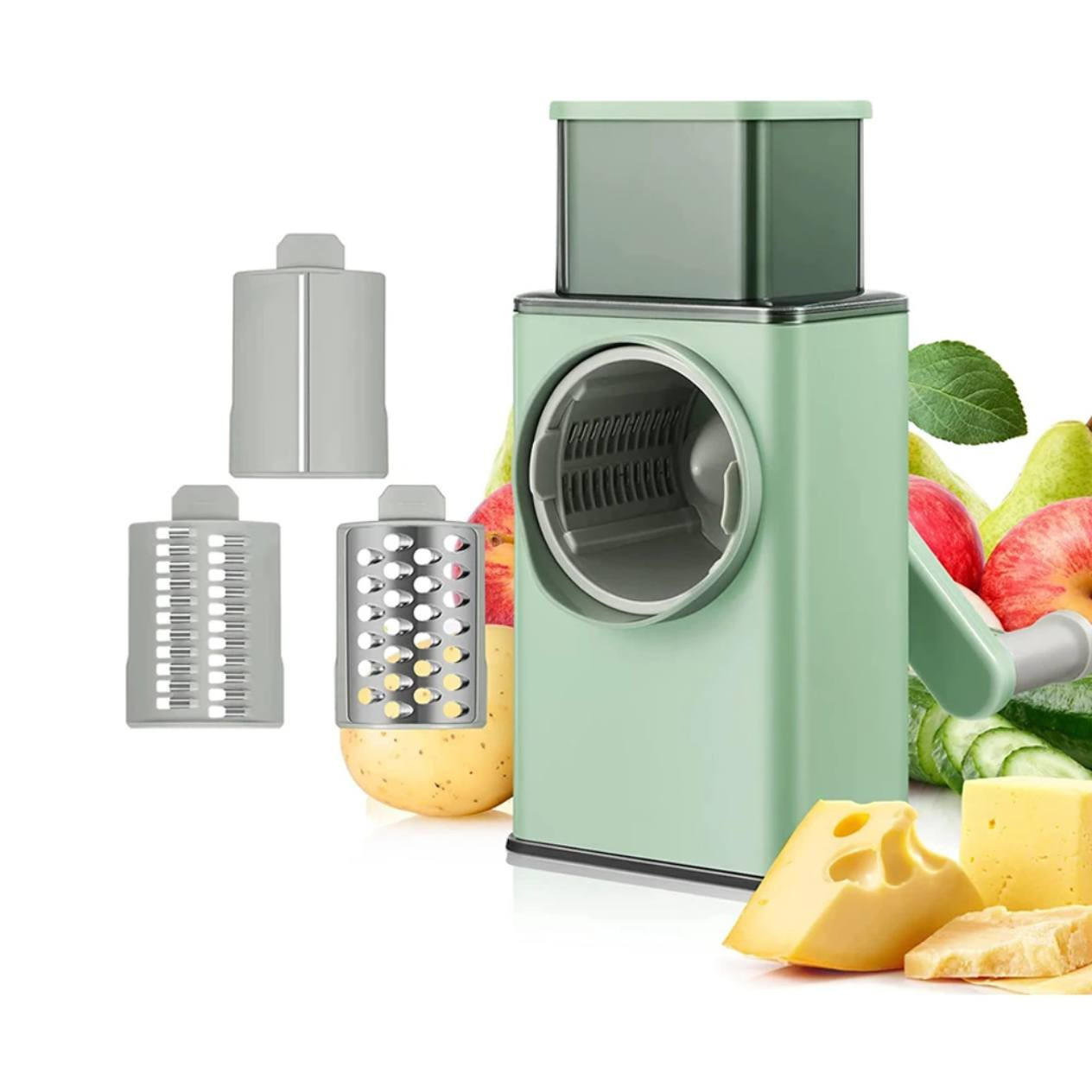 ✅ نظام تقطيع دوّار يدوي بدون كهرباء
✅ 3–5 شفرات ستانلس ستيل قابلة للتبديل (بشر ناعم – شرائح – بشر خشن)
✅ شفرة حادة مقاومة للصدأ
✅ مقبض دوران مريح وسلس
✅ قاعدة تثبيت شفط قوية لمنع الانزلاق
✅ آمن للاستخدام (اليد لا تلامس الشفرات)
✅ مناسب لتقطيع البطاطا، الجزر، الخيار، الجبن، المكسرات
✅ سهل الفك والتنظيف
✅ بلاستيك غذائي آمن BPA Free
✅ يوفر الوقت والجهد في المطبخ
 السعر 10


**إذا كنت صاحب هذا الإعلان وتريد حذفه لأي سبب، رجاءا أرسل رسالة إلى الدعم الفني**