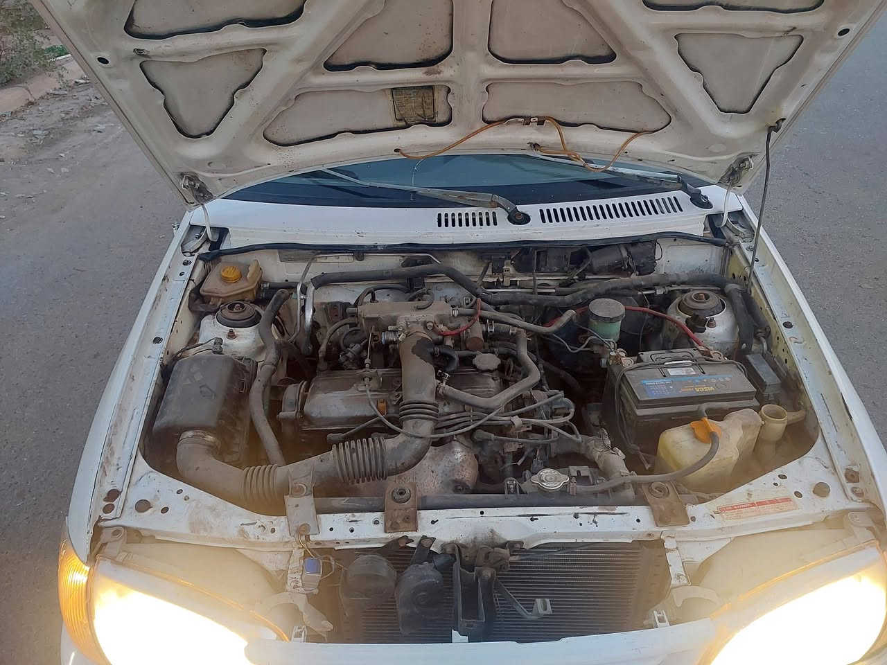 سلام عليكم كيا افيلا للبيع
داخل بلاد مال شركة 
بيهة حساسات ع بلاد بعدهن .
حساس سايد بريك .
حساس الباب .
حساس بانزين .
حساس دهن .
مضمومة جانت .
كيا . كير عادي 
لون ابيض ، 
رقم بغداد الانكليزي ب اسمي هزة قبل شكم يوم سويتهة ،
ويالة جدد ،
كهربائيات كاملة ،
محرك كير حلوات .
مكاني بغداد الشعب  ،
السعر ٣٠ وبيهة مجال للطيبين .
للاستفسار خاص موجود .


**إذا كنت صاحب هذا الإعلان وتريد حذفه لأي سبب، رجاءا أرسل رسالة إلى الدعم الفني**