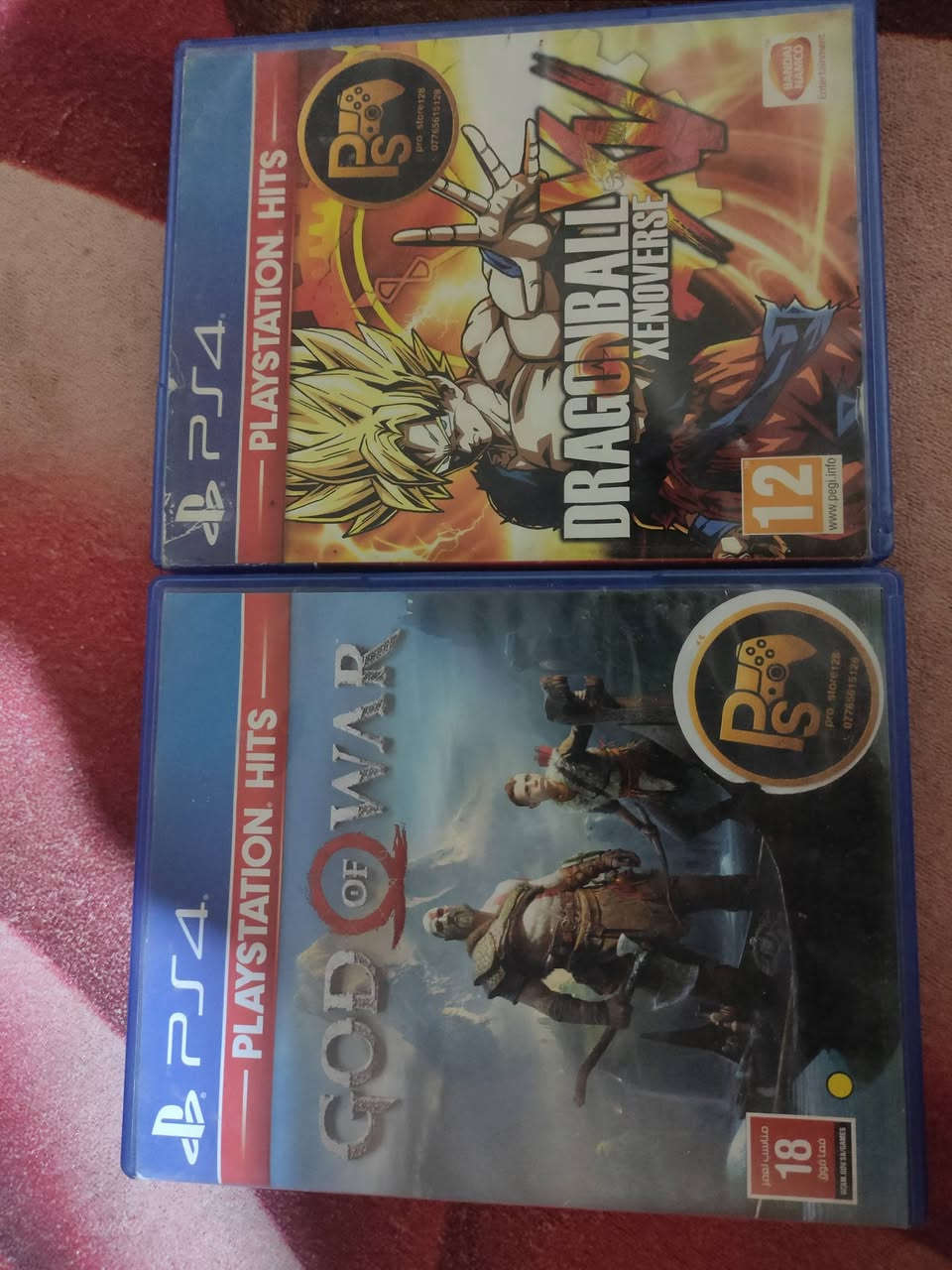 السلام عليكم 
بلي ستيشن 4 فات اولاين
وياه قرصين God of War و Dragon Ball Xenoverse
و يدات اثنين
السعر 170 الف 
العنوان البصرة الزبير 
للتواصل ***********
