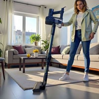 مكنسة 2 في 1 • ٦٠٠ واط • HEPA قابل للغسل