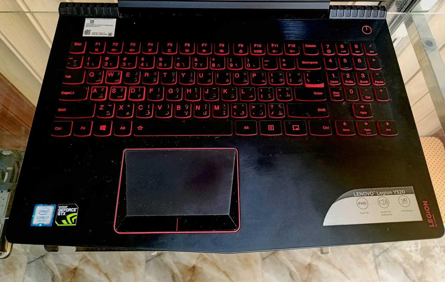 Lenovo 
المواصفات
Cor i7 
الجيل السابع 
الرام GB 16 
الهارد 512GB ssd
حجم الشاشة 15.6 انج 
كارت الشاشه الخارجي 1060gtx 6G  
بطارية ممتازة
كيبورد RGb 
🎁الملحقات 
شاحن أصلي + حقيبة + ماوس  
السعر 550 الف دينار 
يتوفر توصيل لجميع محافظات العراق 
للتواصل على الخاص او على الواتساب
***********
***********
