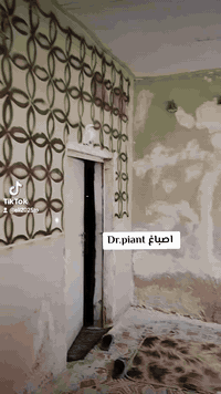 #ترميم بيت قديم مصبوغ بوية تم العمل باصباغ #Dr.piant +سقوف ثانويه cnc ...
