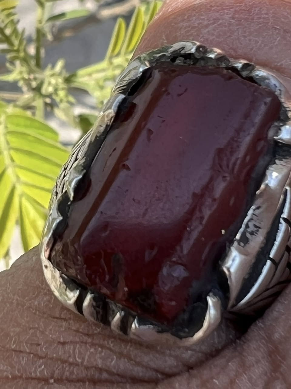 عباسيه يماني قديم طول الحجر ٢سم ونص وبصياغه يدويه تحفه العنوان الكوت للاستفسار الاتصال على ***********
