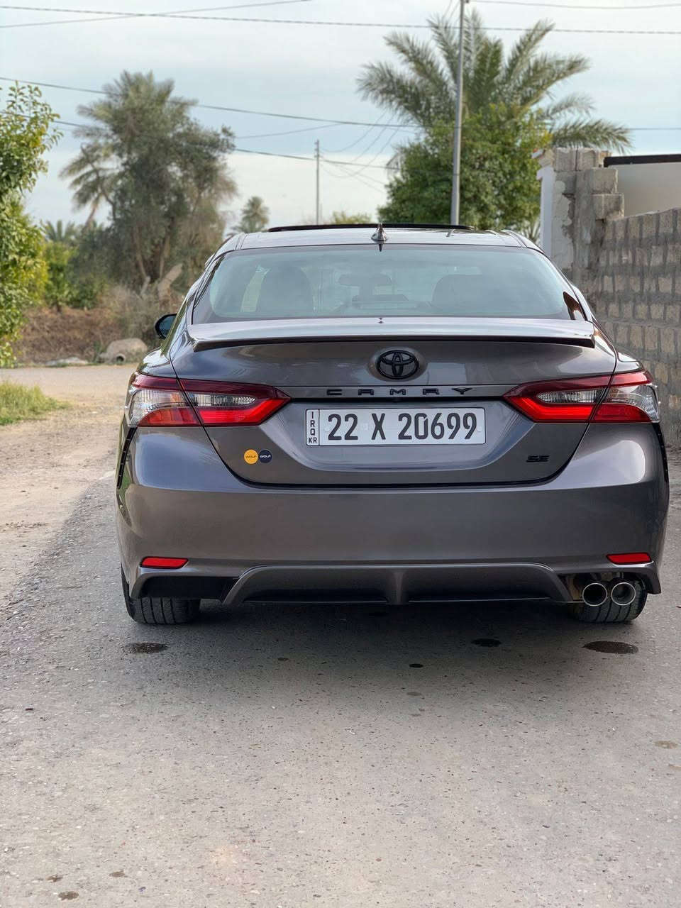 كامري 2024 وارد أمريكي
مواصفات SE

٣ أنظمة قيادة
تحديد مسار
مثبت سرعة
نقطة عمياء
فتحة سقف مقاعد جلد+كرسي السائق كهرباء
محرك 2500بانزين فقط
المسافة المقطوعة 34 ميل 
ضرر جداً خفيف فقط راس الجاملغ الأيمن صبغ كما موضح في الصور بدون دواخل بدون أيرباك شرط الفحص
رقم أربيل جديد بأسمنا شرط التحويل  +هزه كلة جديد
سنوية لحد 2030 سيارة جاهزه من كلشي بدون اي مصرف 

السعر 235 وبيها مجال
المكان صلاح الدين /الضلوعية
للأستفسار الاتصال على الرقم ***********
