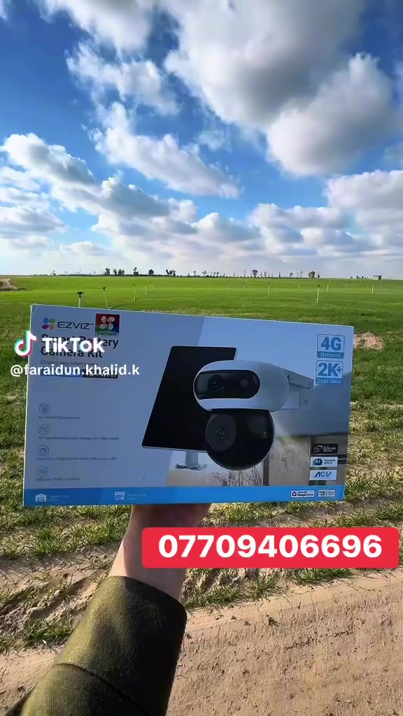 #بەنرخی  گونجاو به رده سته 

#کامێرای وایفای تاقەشەمسی (CB90X ) مارکەی #Ezviz
#دیقەی (2K) 4 مێگاپێکسڵ ملەوەن
#سیمکارت و وایفای
#دەبڵ چاو
#بەردەوام ڕیکۆرد دەکات
#بێ کارەبا کاردەکات 
#سەوت و سوڕەیە , 360 پلە دەسوڕێت
#لەکاتی جووڵەدا ئاگادارت دەکاتەوە
#هەموو جۆرە سیمکارتی 4G دەخوێنێتەوە  
#سمارتە لەگەڵ جووڵەدا دەسوڕێت
#پاتری لیسیۆم 10400میلی ئەمپێرە
#سۆلەری تایپی C لەگەڵدایە 8وات
#تا میمۆری 512 گێگابایت دەخوێنێتەوە

#نه ڤا-بۆ کامێرای چاودێری و سیستمی سکیوریتی
 
Nava  كاميراى چاوديرى
بۆ پەيوه ندى
***********
گەیاندنمان هەیە بۆ هەموو کوردستان

***********
