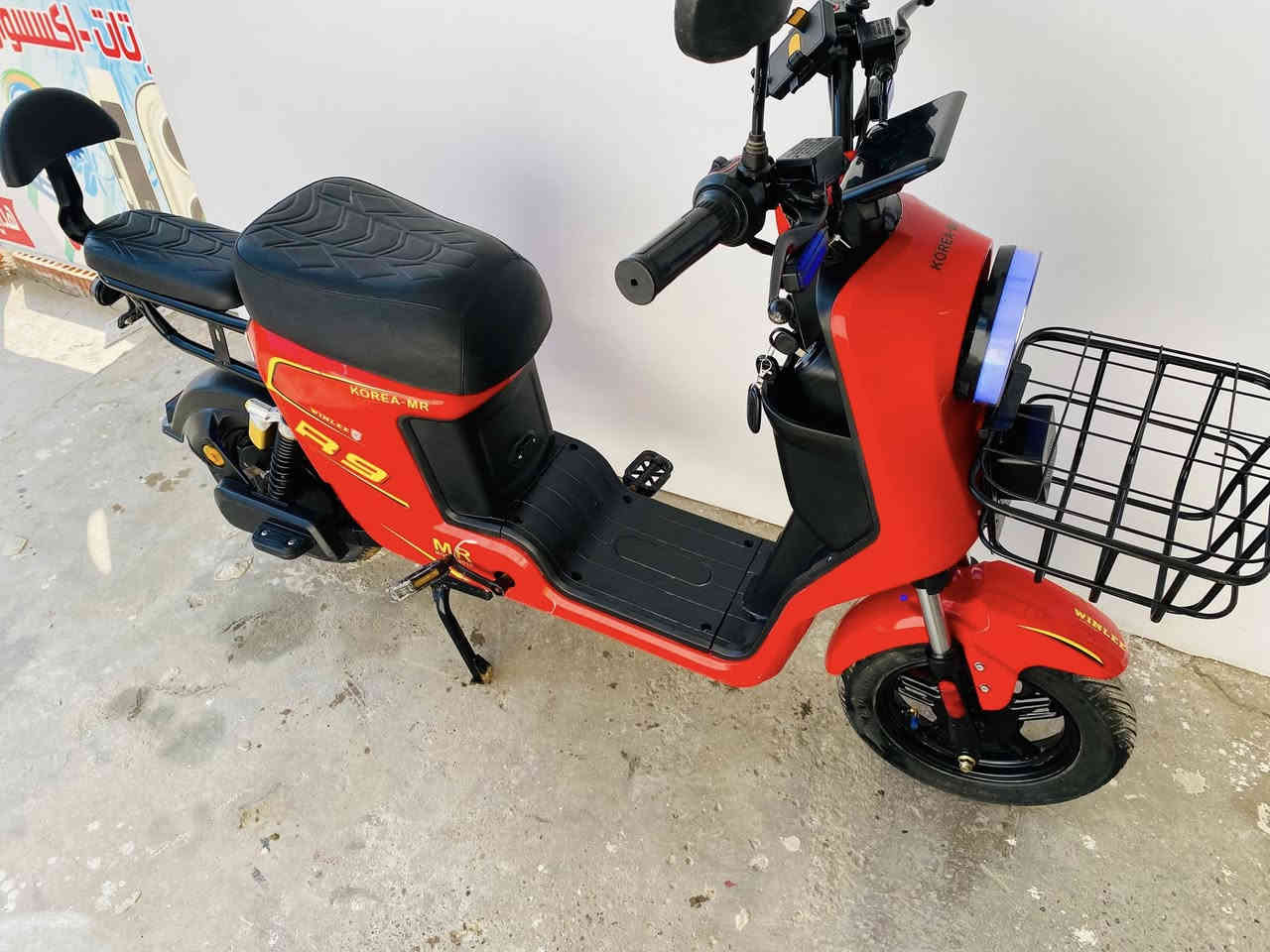 سلام عليكم ‏دراجة شحن للبيع ار9 ‏موديل 25 جديدة فول مواصفات خمس بطاريات السعر 425 ￼العنوان ديالى بعقوبة***********￼
