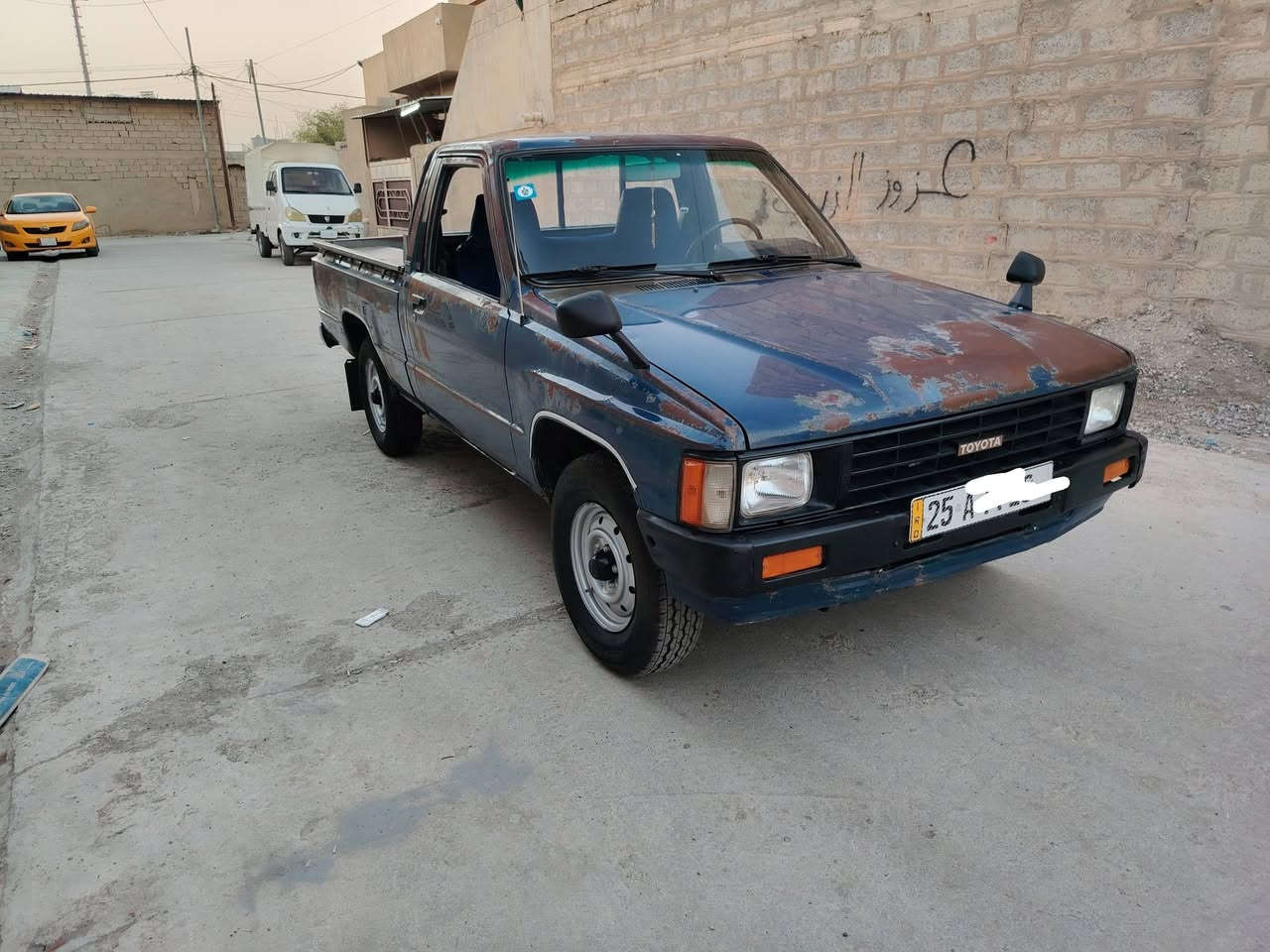تيوتا موديل. ٨٥ رقم كركوك سنويه مشرو ع وطني شرط تحويل. بطاقة بنزين. محرك. كير. كهربائيات. صدر. تخم تاير شاصي. اكسل. تدفه. كوله شرط.. سياره بدون صبغ اوحادث. اوتبديل. للاستفسار أكثر ***********.مكان السياره كركوك *********** السعر ٥٠ $بي مجال قليل
