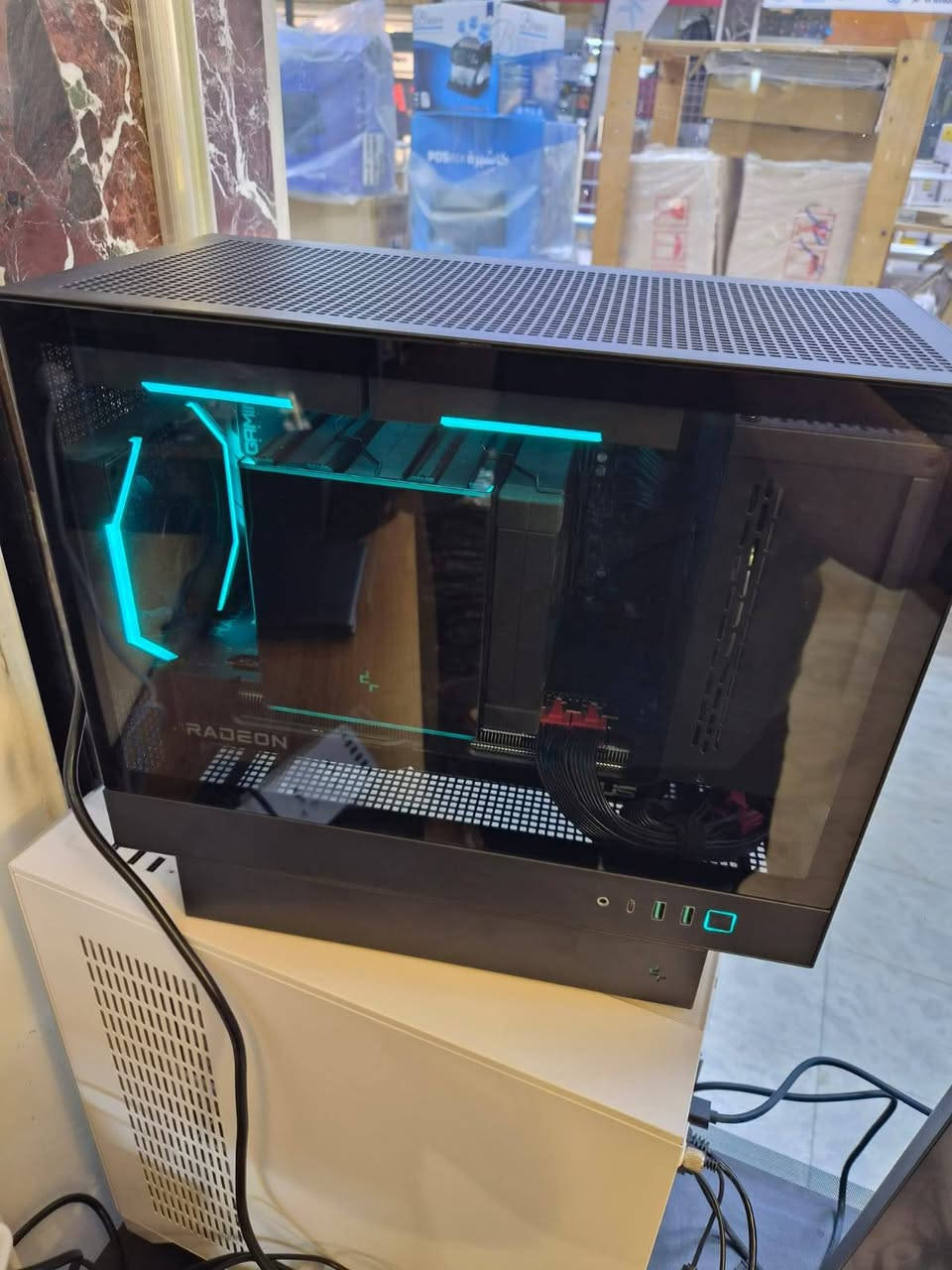 مستعمل
Anormaltake

- Intel Core i5 14600KF

- ASUS Dual RX 7800 XT 16GB

- RAM 32GB (2x16) 3200MHz

SMART PROD

- NVMe SSD 512GB

- Gigabyte B760M Gaming X D4

- PSU 850W Thermaltake

Case Deepcool CH170 Plus + Asiahorse Nyota ARGB Fans

Cooler Deepcool AK620 Digital 2x

Fan air cooler

السعر مليون و نص
للتواصل واتساب ***********
