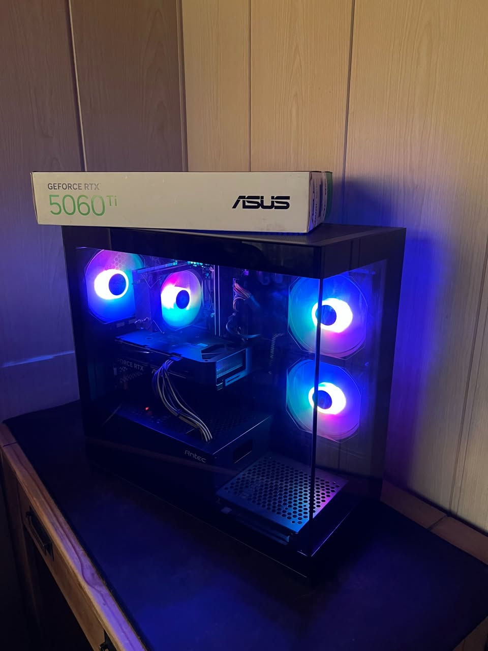$900
GPU: Asus Dual RTX 5060ti
CPU: Intel Core i5 12400f (6 Cores 12 Threads)
MB: Asus Prime h610m-k ARGB
RAM: 16gb (2x8) 3200mhz
STORAGE: 512gb M.2 NVMe
CASE: Antec CX300 السليمانية, العراق


**إذا كنت صاحب هذا الإعلان وتريد حذفه لأي سبب، رجاءا أرسل رسالة إلى الدعم الفني**