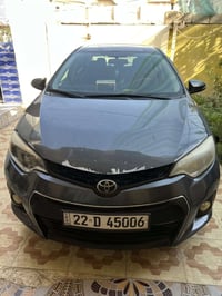 تيوتا كورلا 2015 فئة S وارد امريكي  فول مواصفات 1/1  رقم اربيل انگليزي...